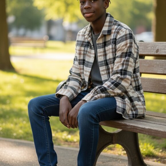 2 Gap Kids Long Sleeve Button Up Flannel Shirts - NWT! - Picture 1 of 13